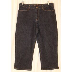 Ralph Lauren Jeans Co. 'Classic MidCalf' Cropped Dark Blue Size 12 x 22" Inseam
